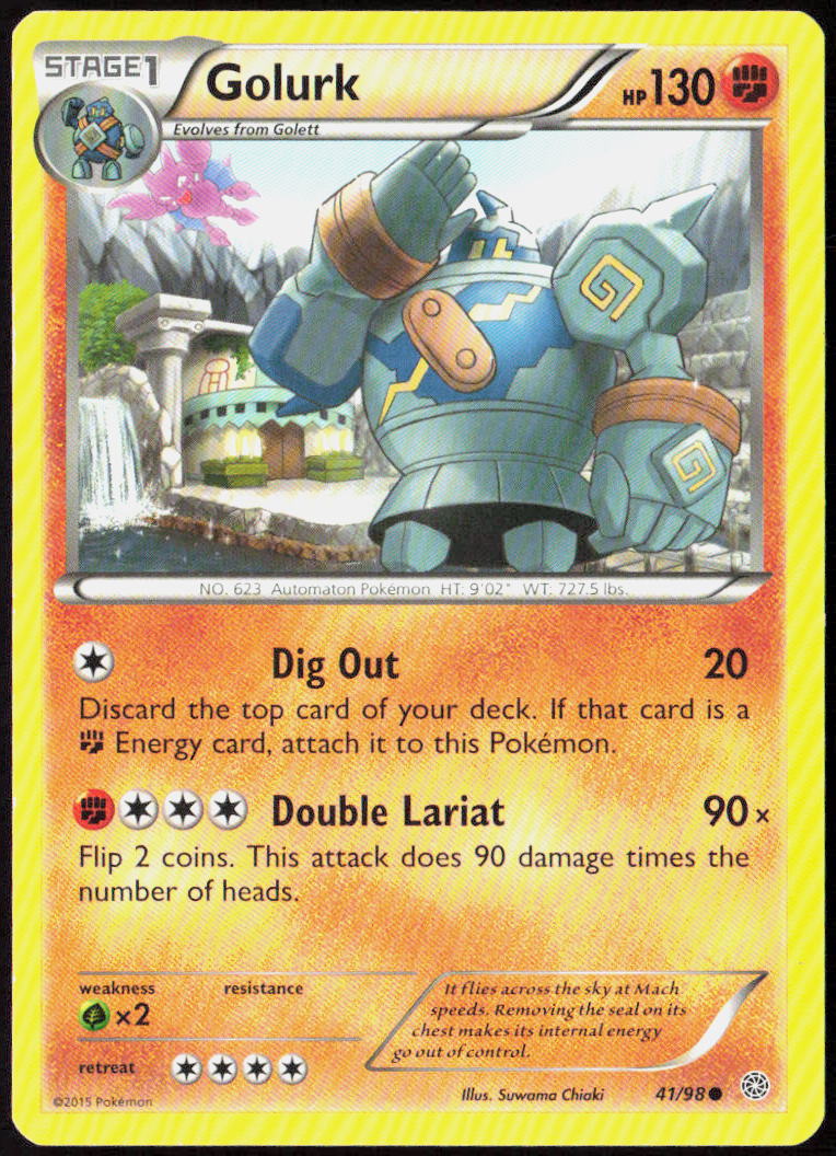 Golurk (41) 41/98 XY - Ancient Origins Pokemon TCG LP