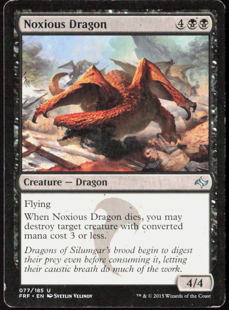 Noxious Dragon 77 Fate Reforged Magic: The Gathering LP
