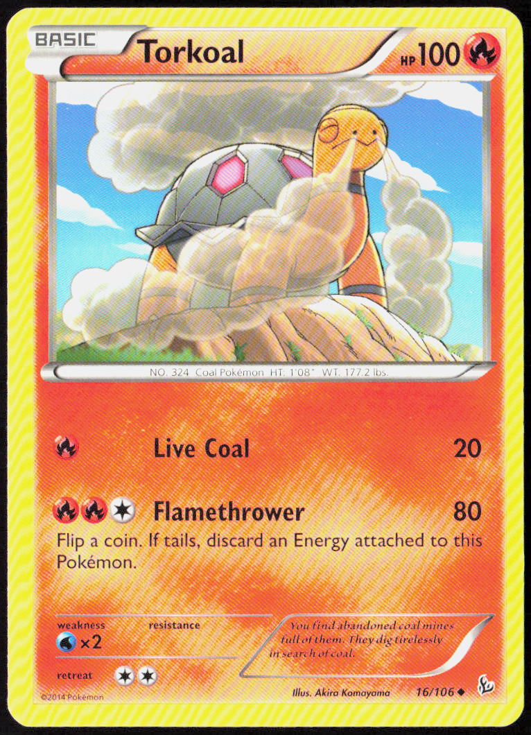 Torkoal 16/106 XY - Flashfire Pokemon TCG LP