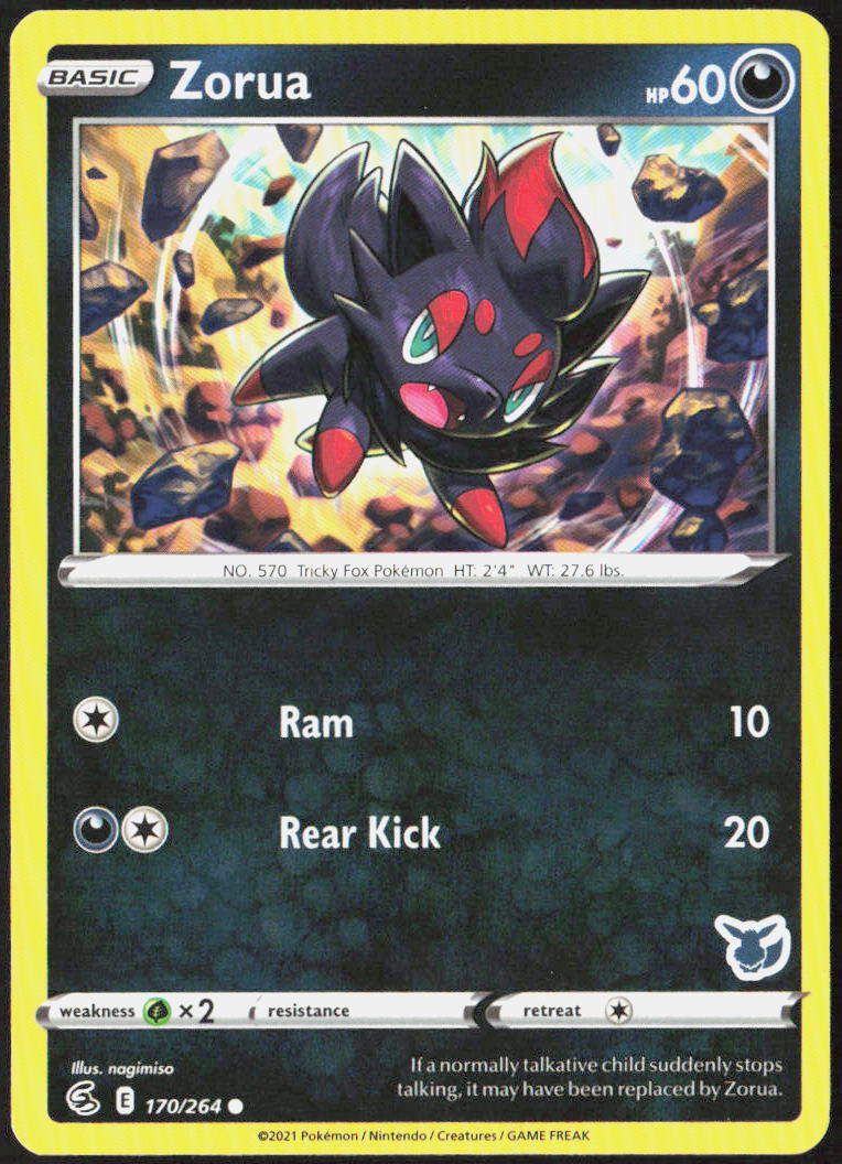 Zorua 170/264 SWSH08: Fusion Strike Pokemon TCG LP