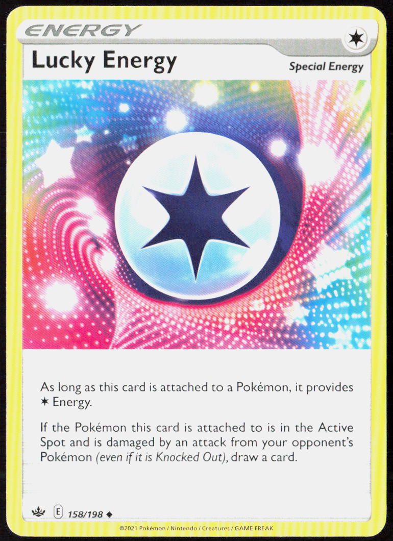 Lucky Energy 158/198 SWSH06: Chilling Reign Pokemon TCG LP