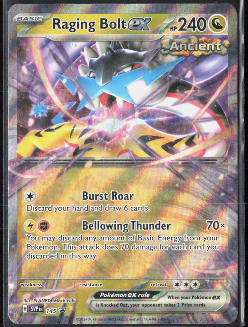 Raging Bolt ex Holo 145 SV: Scarlet & Violet Promo Cards Pokemon TCG NM