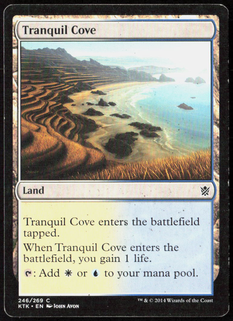 Tranquil Cove 246 Khans of Tarkir Magic: The Gathering LP