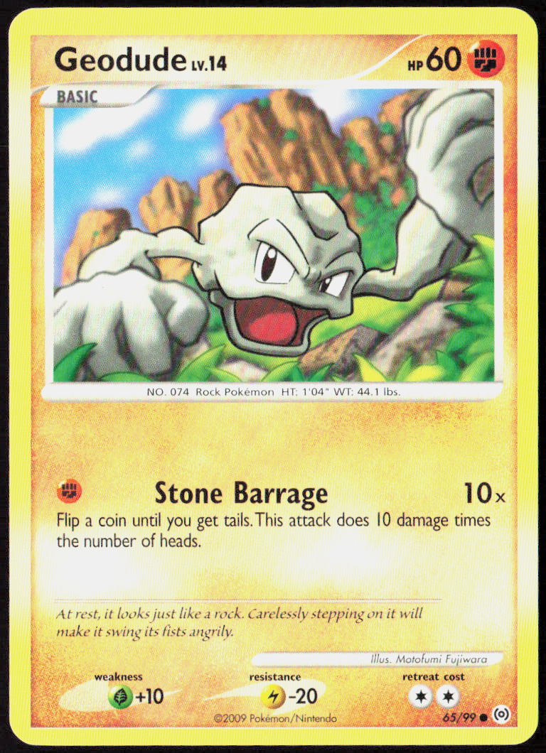Geodude 65/99 Arceus Pokemon TCG LP