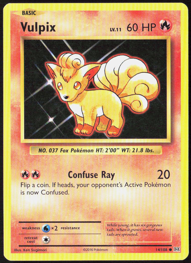 Vulpix 14/108 XY - Evolutions Pokemon TCG MP