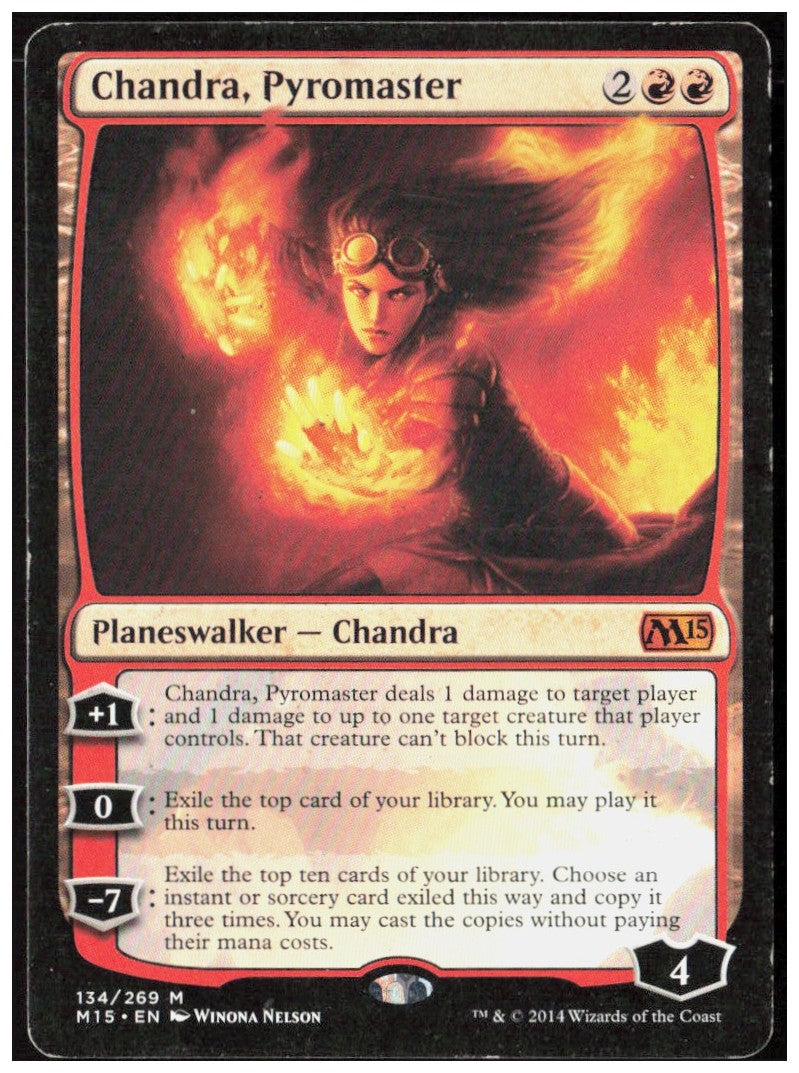 Chandra, Pyromaster 134 Magic 2015 (M15) Magic: The Gathering LP