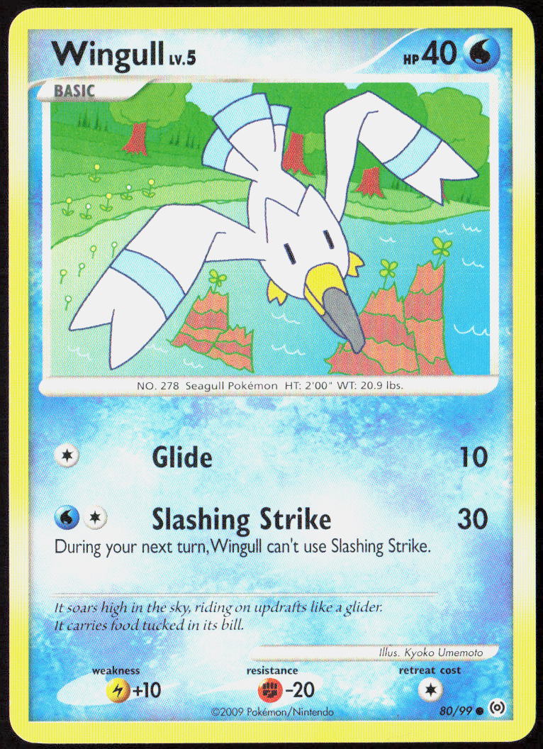 Wingull (80) 80/99 Arceus Pokemon TCG LP