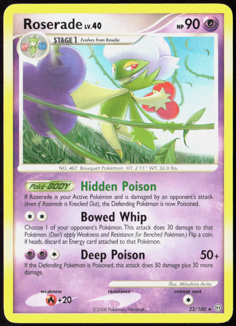 Roserade 23/100 Stormfront Pokemon TCG LP