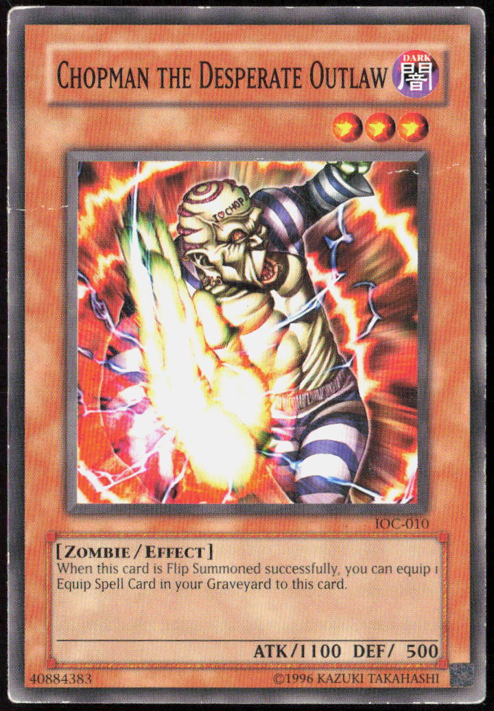 Chopman the Desperate Outlaw Unlimited IOC-EN010 Invasion of Chaos (Worldwide English) Yu-Gi-Oh! TCG HP