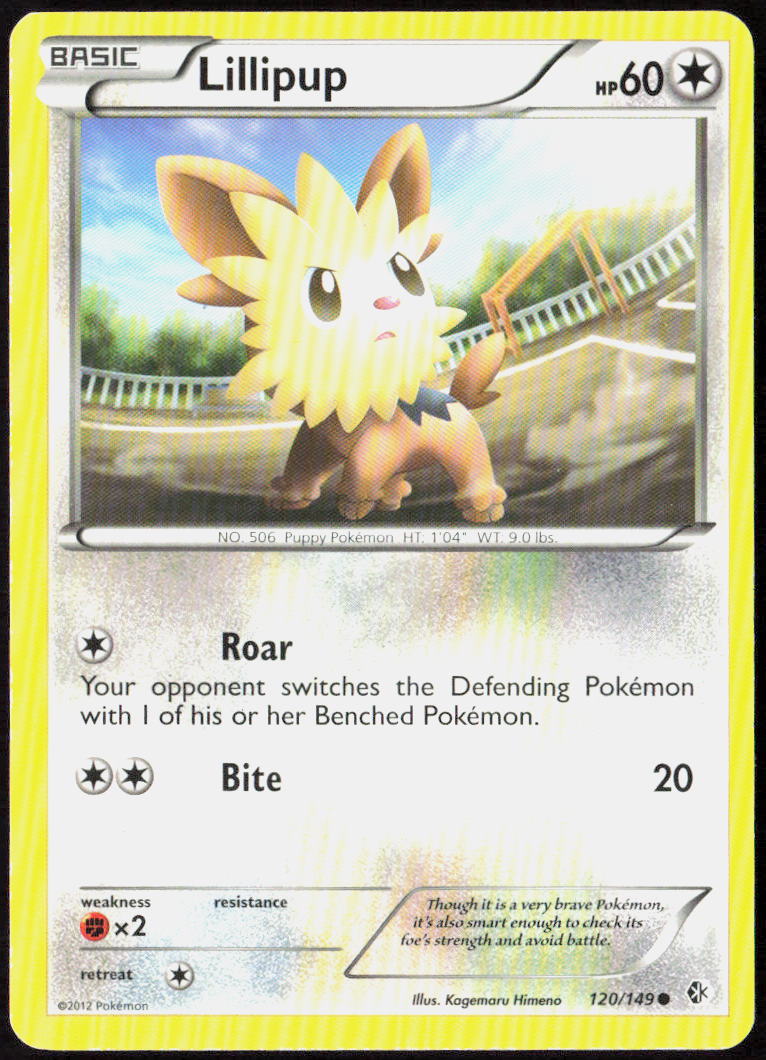 Lillipup 120/149 Boundaries Crossed Pokemon TCG LP