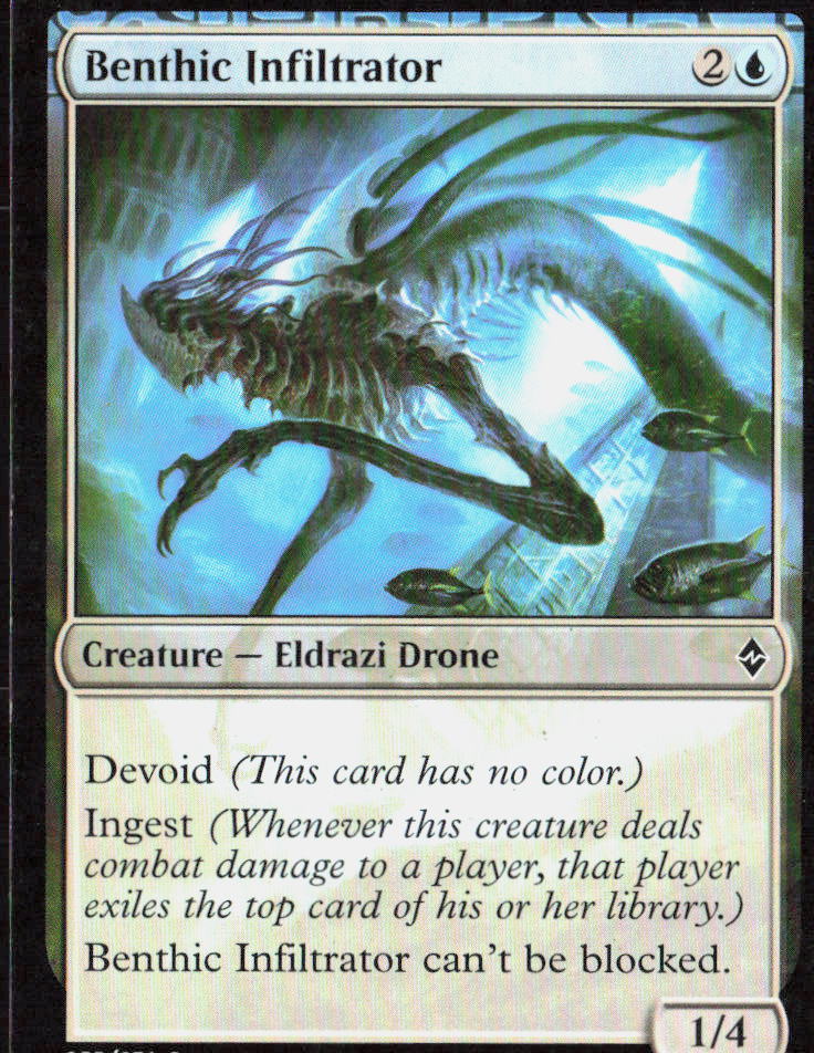 Benthic Infiltrator 55 Battle for Zendikar Magic: The Gathering LP
