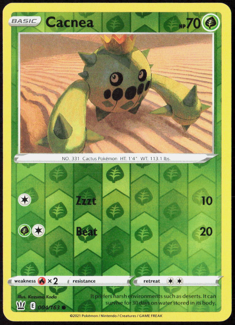 Cacnea Reverse Holo 004/163 SWSH05: Battle Styles LP