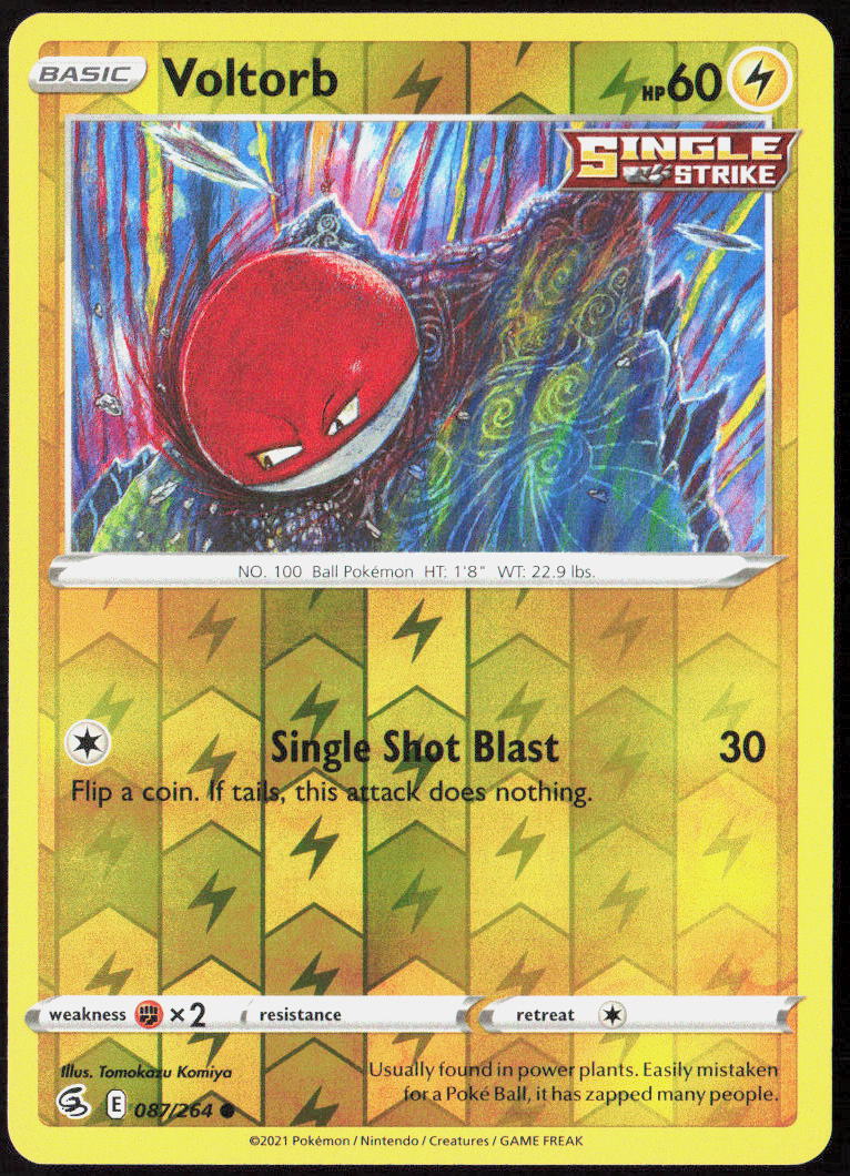 Voltorb Reverse Holo 087/264 SWSH08: Fusion Strike NM