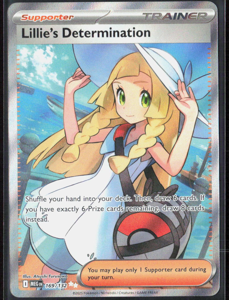 Lillie's Determination Holo 169/132 ME01: Mega Evolution NM