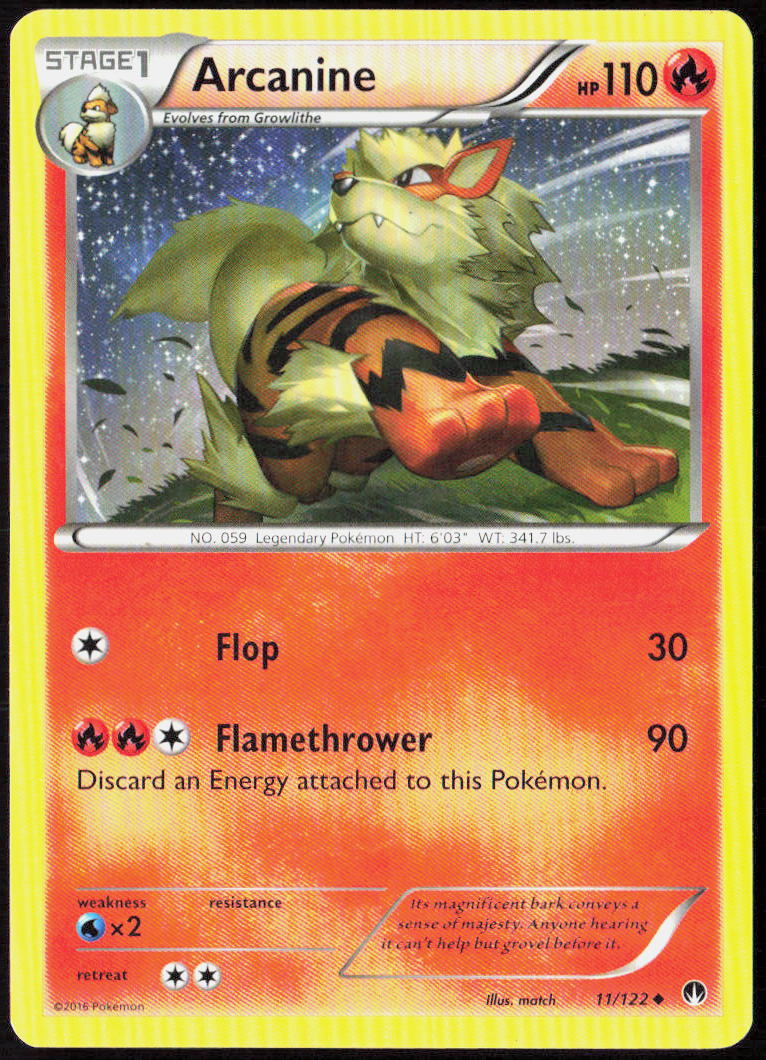 Arcanine 11/122 XY - BREAKpoint LP