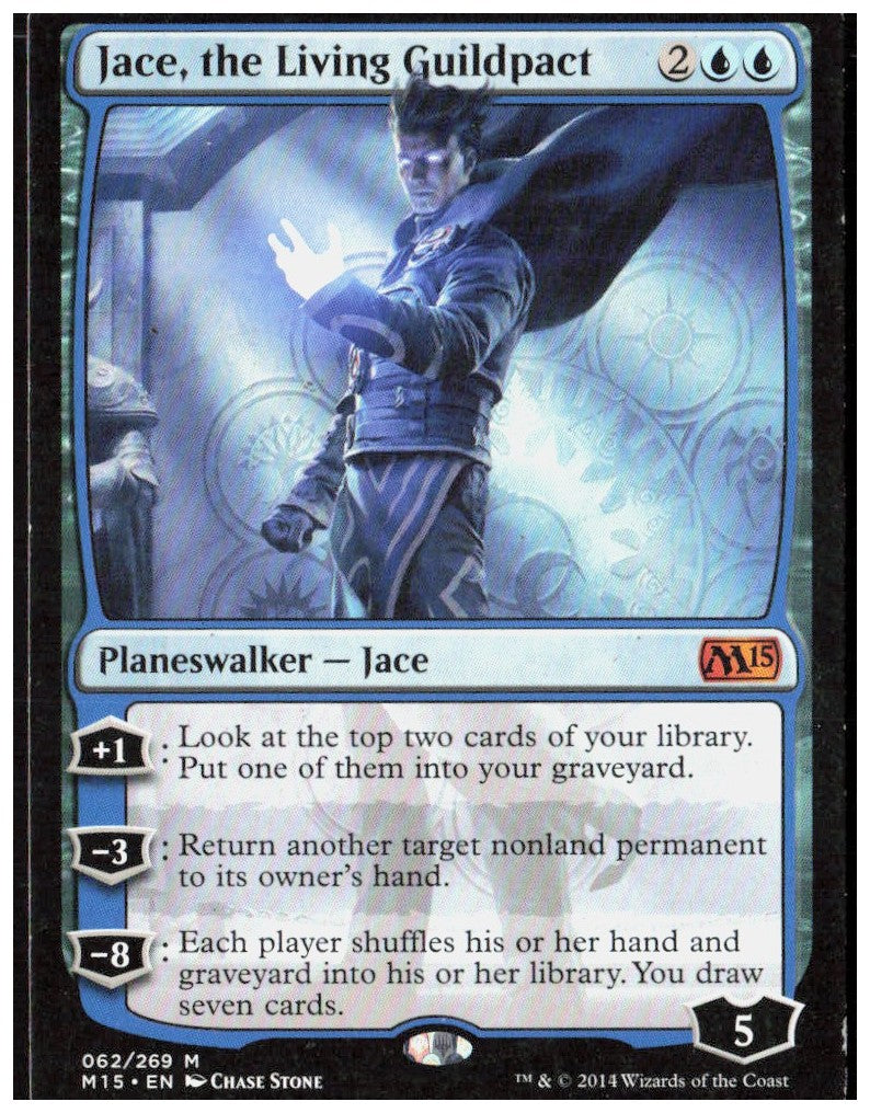 Jace, the Living Guildpact 62 Magic 2015 (M15) Magic: The Gathering LP