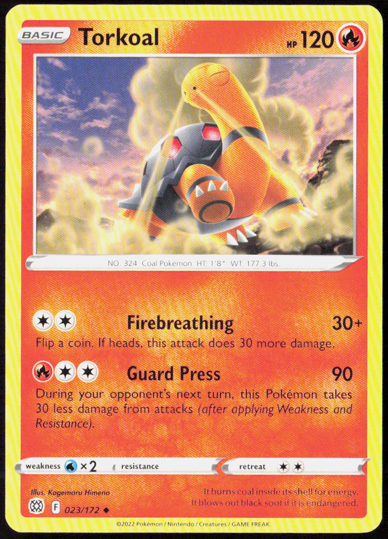 Torkoal 023/172 SWSH09: Brilliant Stars Pokemon TCG LP