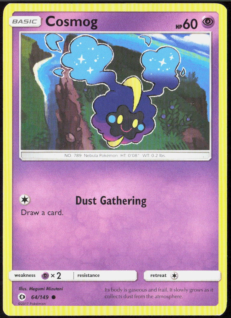 Cosmog 64/149 SM Base Set Pokemon TCG LP