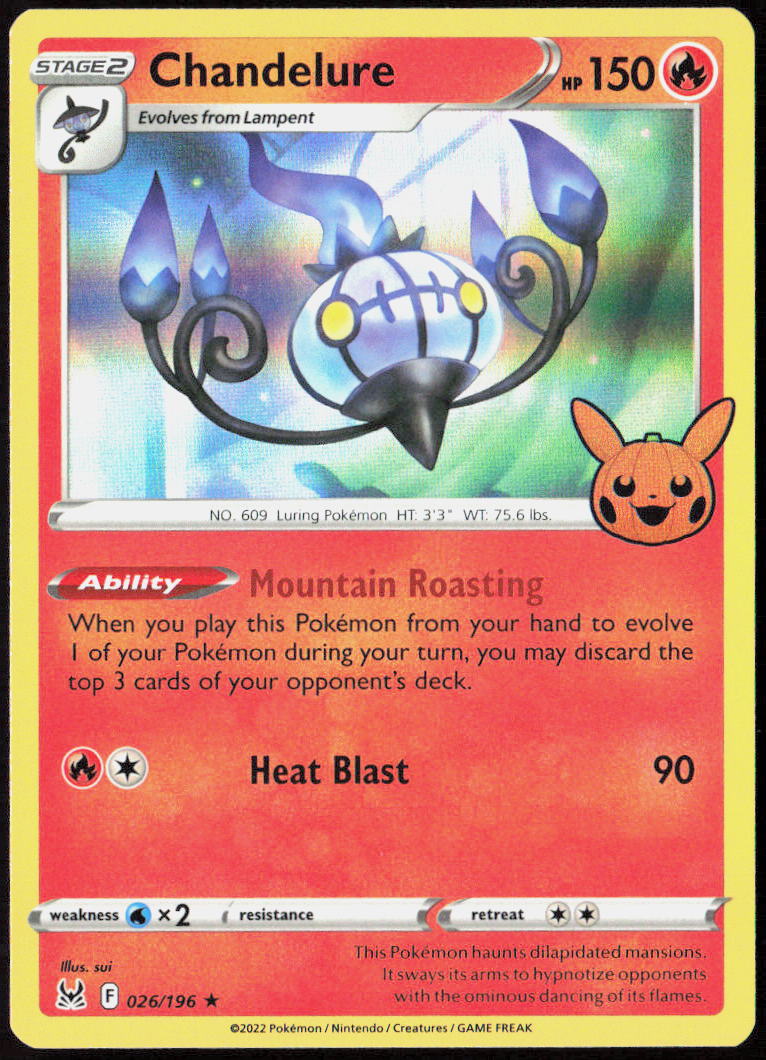 Chandelure 026/196 Trick or Trade BOOster 2023 Pokemon TCG NM