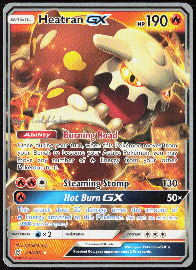 Heatran GX - 2019 (Kaya Lichtleitner) 25/236 World Championship Decks Pokemon TCG NM