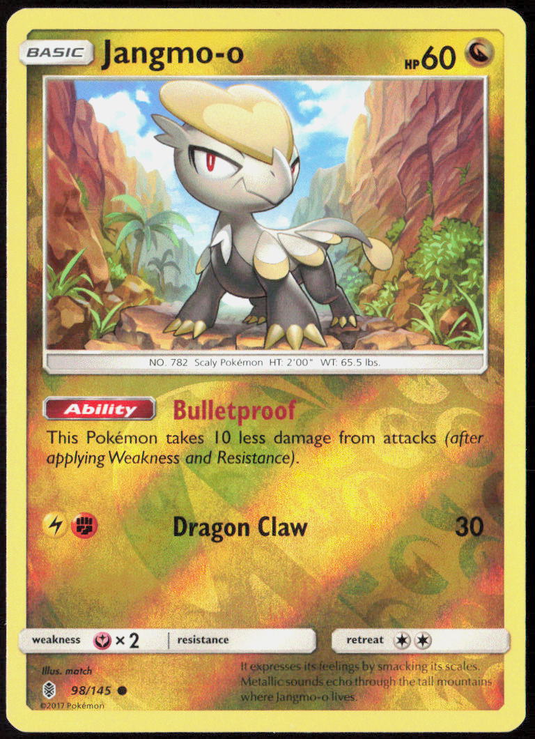 Jangmo-o Reverse Holo 98/145 SM - Guardians Rising LP