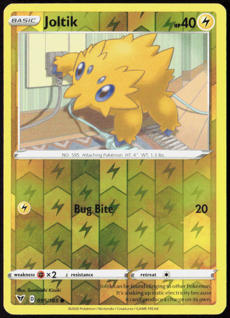 Joltik Reverse Holo 055/185 SWSH04: Vivid Voltage Pokemon TCG LP