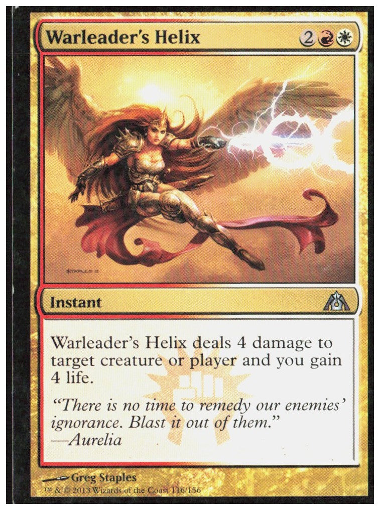 Warleader's Helix 116 Dragon's Maze Magic: The Gathering LP