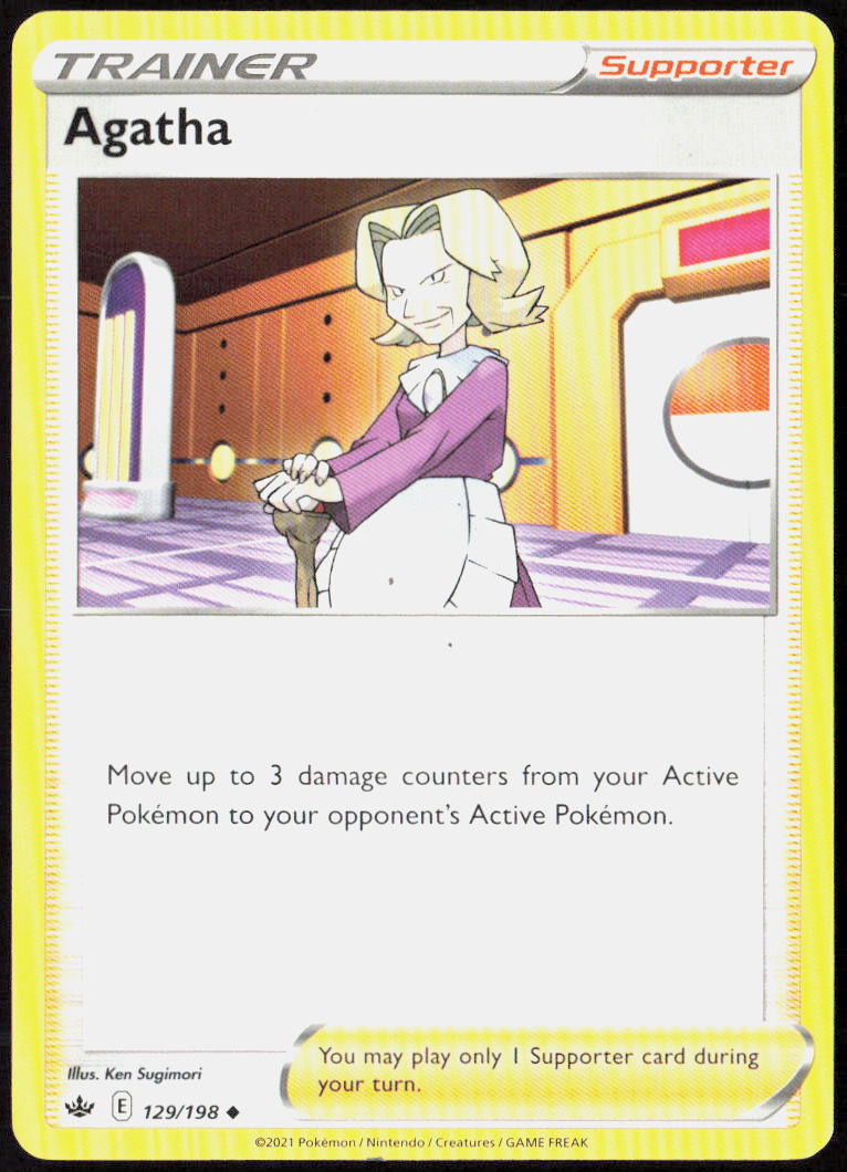 Agatha 129/198 SWSH06: Chilling Reign Pokemon TCG LP