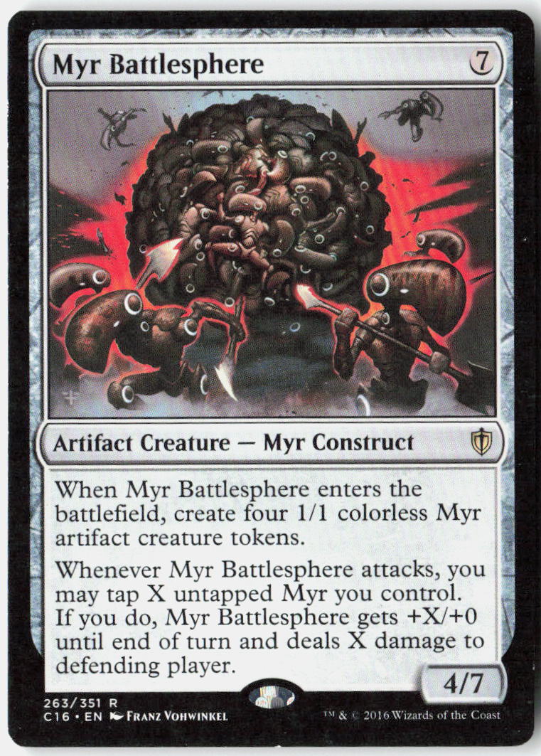 Myr Battlesphere 263 Commander 2016 Magic: The Gathering LP