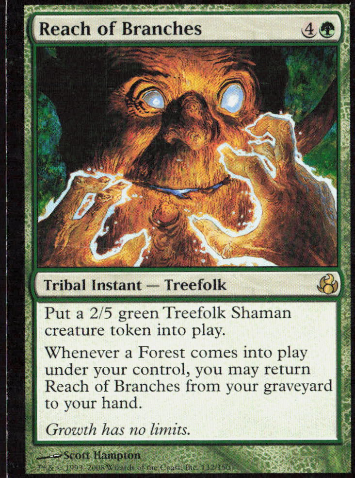 Reach of Branches 132 Morningtide Magic: The Gathering LP