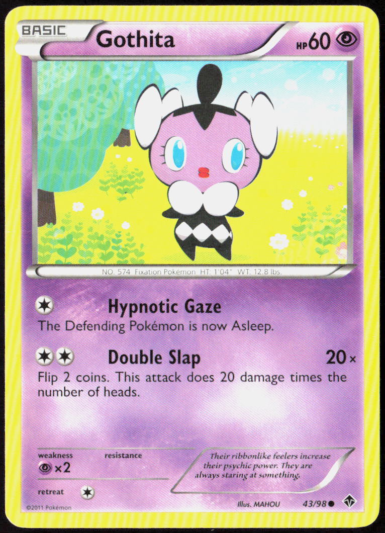 Gothita (43) 43/98 Emerging Powers Pokemon TCG LP