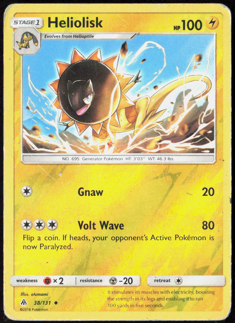 Heliolisk Reverse Holo 38/131 SM - Forbidden Light Pokemon TCG MP