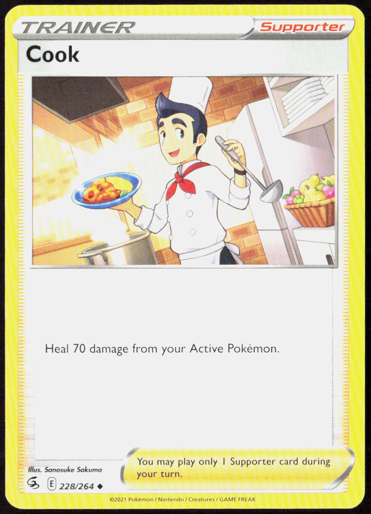 Cook 228/264 SWSH08: Fusion Strike Pokemon TCG LP