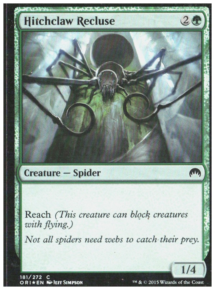 Hitchclaw Recluse Foil 181 Magic Origins Magic: The Gathering LP