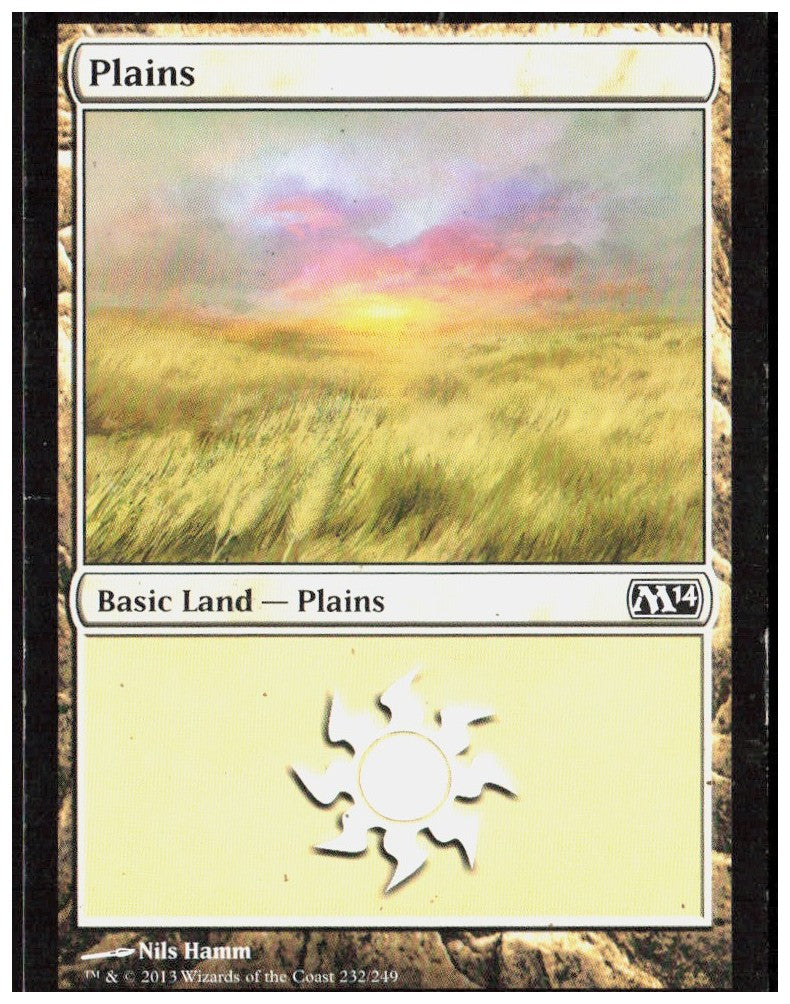 Plains 232 Magic 2014 (M14) Magic: The Gathering LP