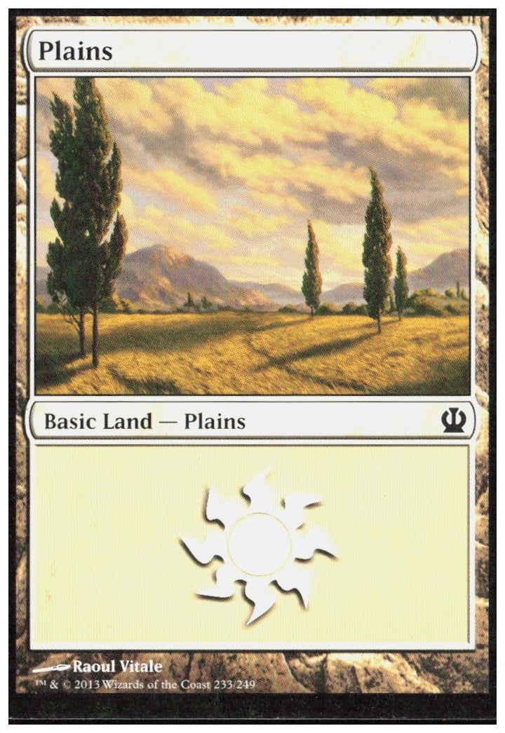 Plains 233 Theros Magic: The Gathering LP