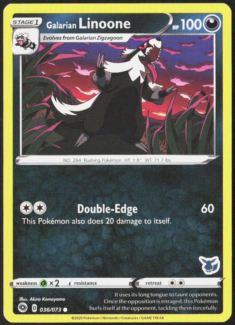 Galarian Linoone 36/73 Champion's Path Pokemon TCG LP