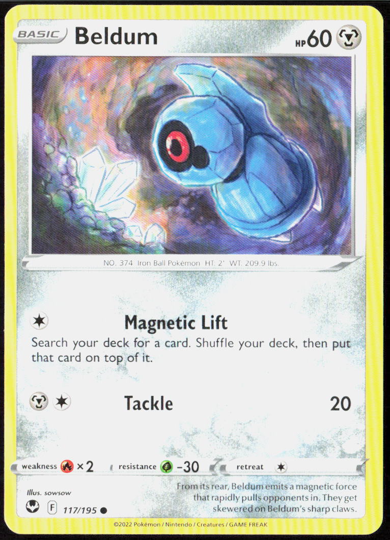Beldum 117/195 SWSH12: Silver Tempest Pokemon TCG LP