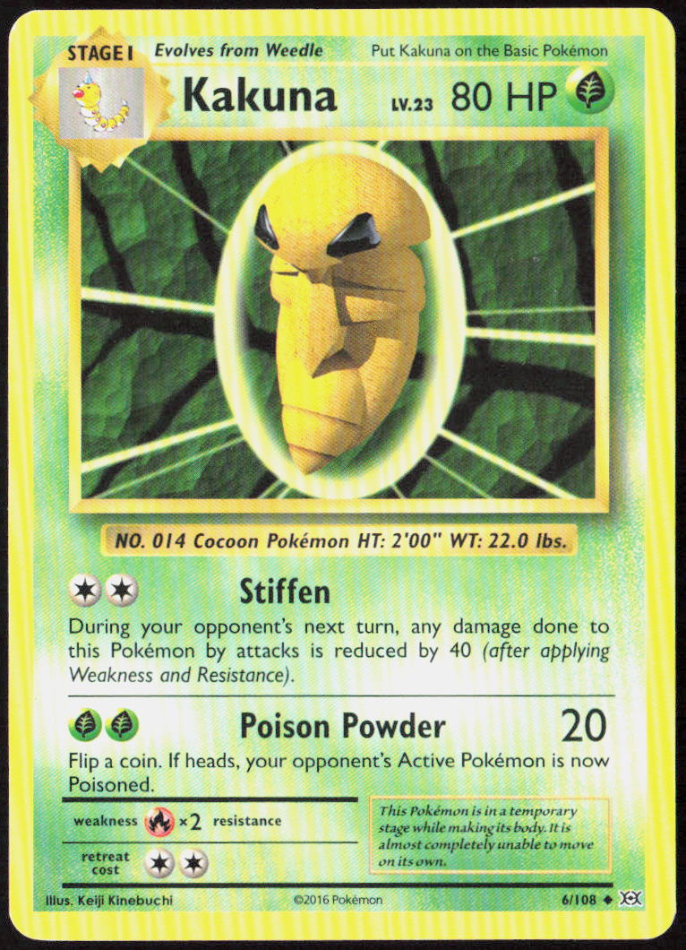 Kakuna 6/108 XY - Evolutions Pokemon TCG MP