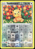 Teddiursa Reverse Holo 126/203 SWSH07: Evolving Skies Pokemon TCG LP