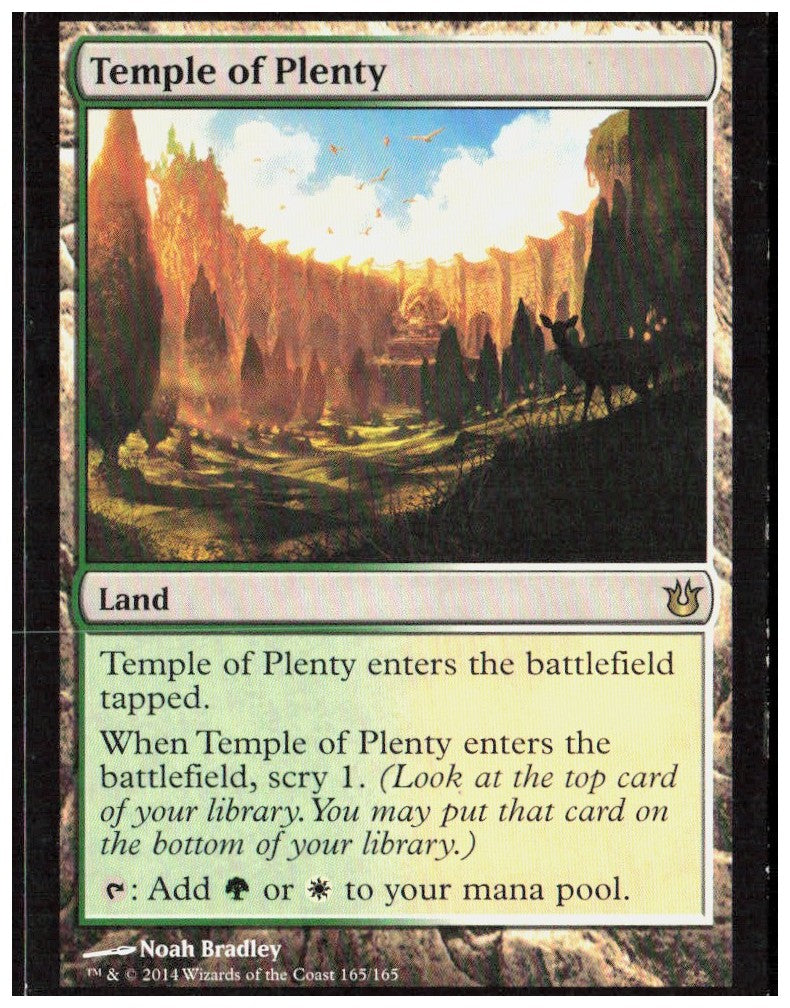 Temple of Plenty 165 Born of the Gods Magic: The Gathering LP