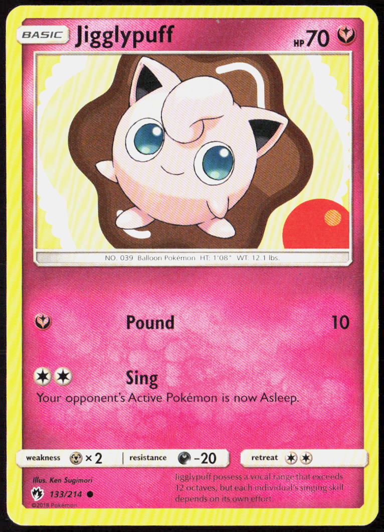 Jigglypuff 133/214 SM - Lost Thunder LP