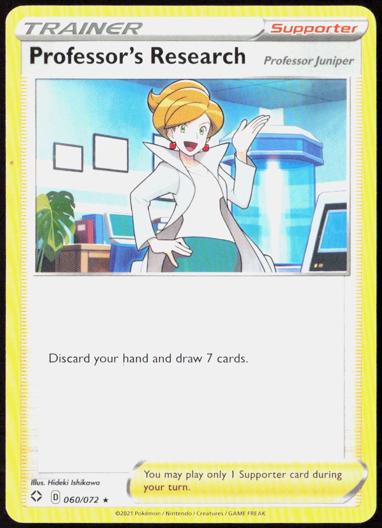 Professor's Research [Professor Juniper] 060/072 Shining Fates Pokemon TCG LP