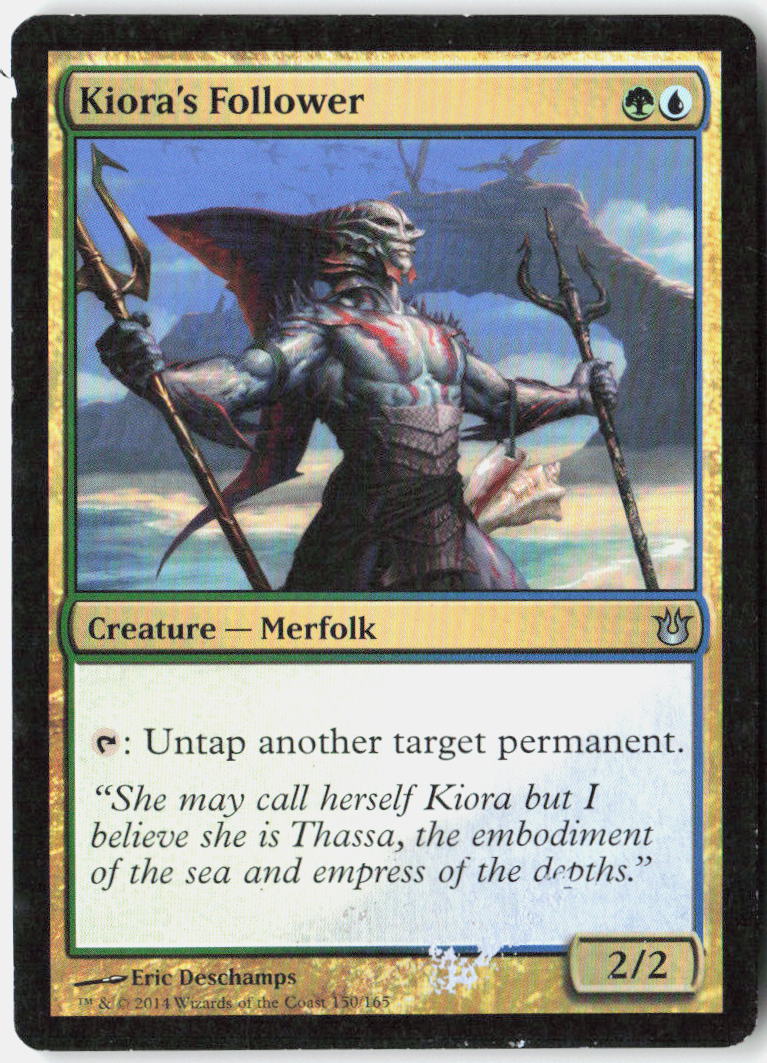 Kiora's Follower 150 Born of the Gods Magic: The Gathering LP