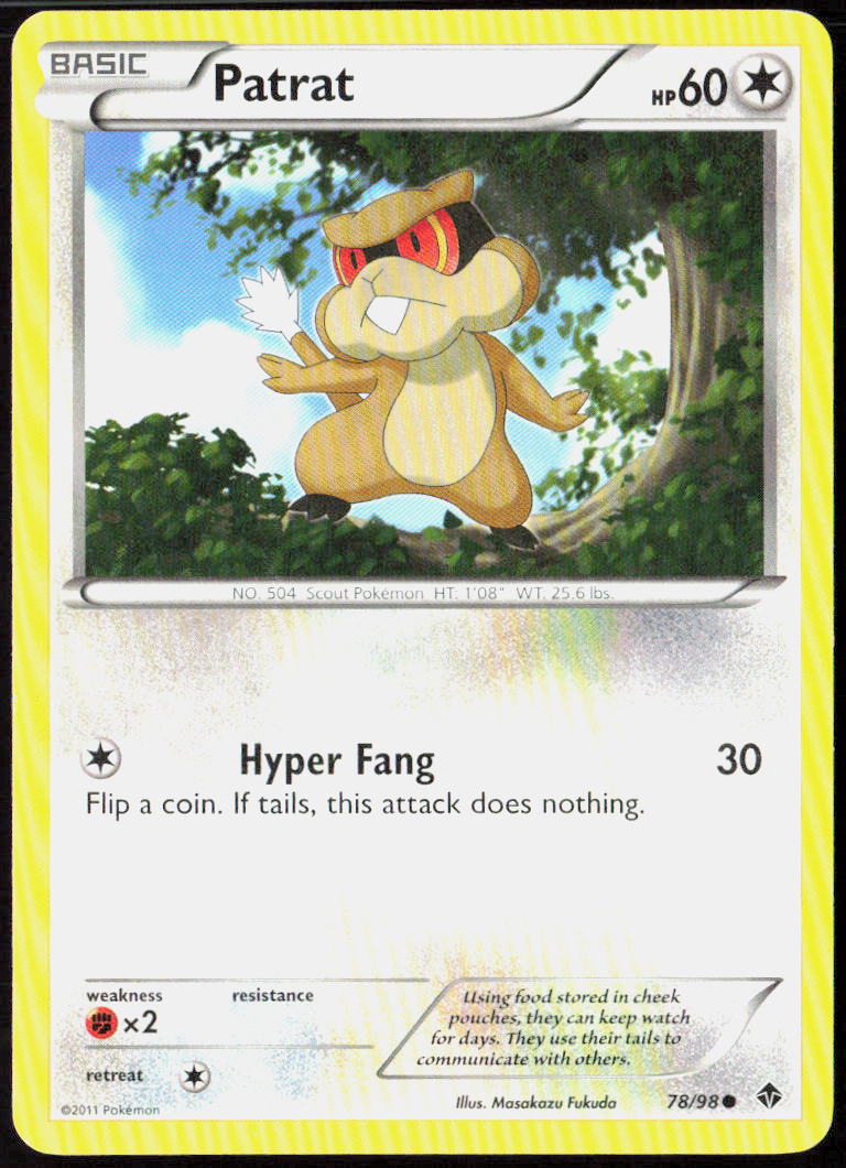 Patrat 78/98 Emerging Powers Pokemon TCG LP
