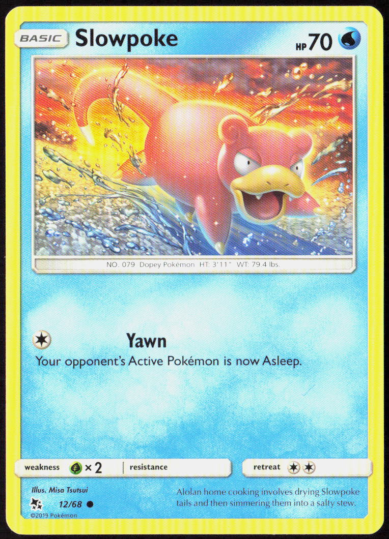 Slowpoke 12/68 Hidden Fates Pokemon TCG LP