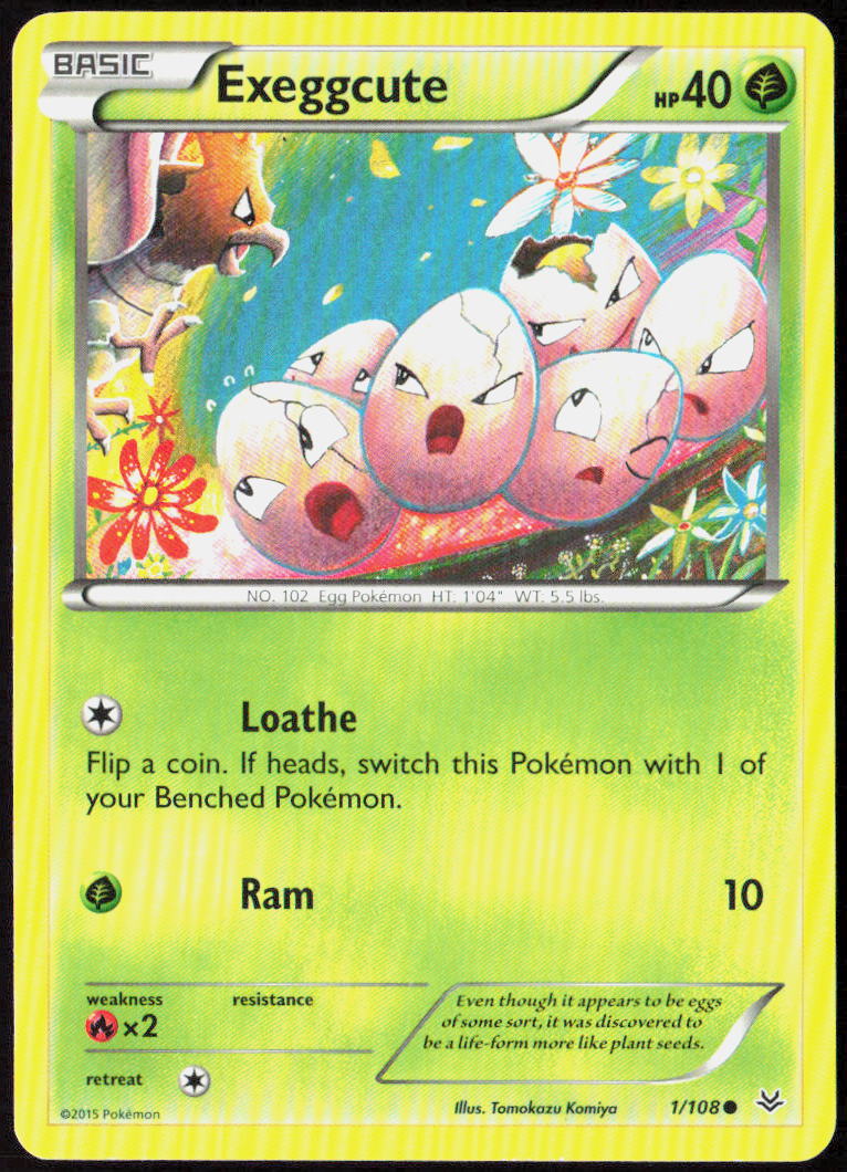 Exeggcute 1/108 XY - Roaring Skies Pokemon TCG LP