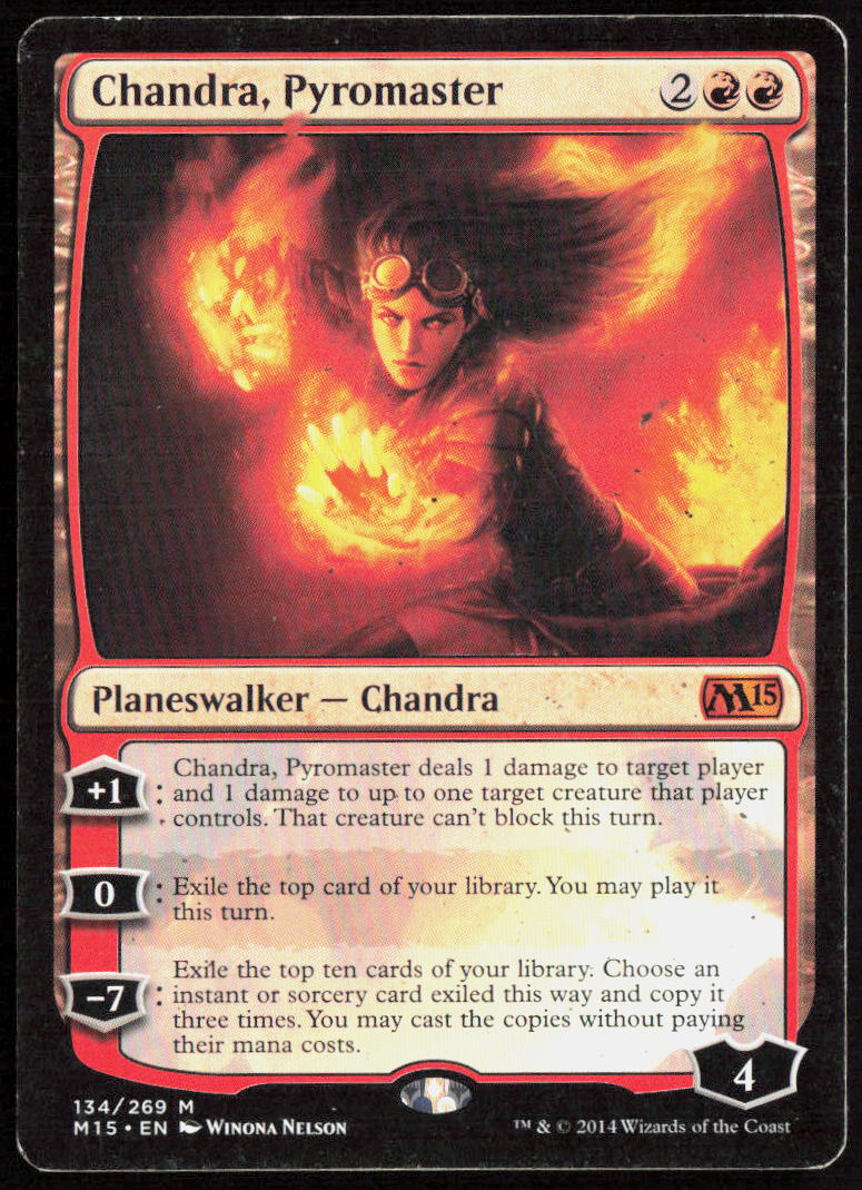 Chandra, Pyromaster 134 Magic 2015 (M15) Magic: The Gathering LP