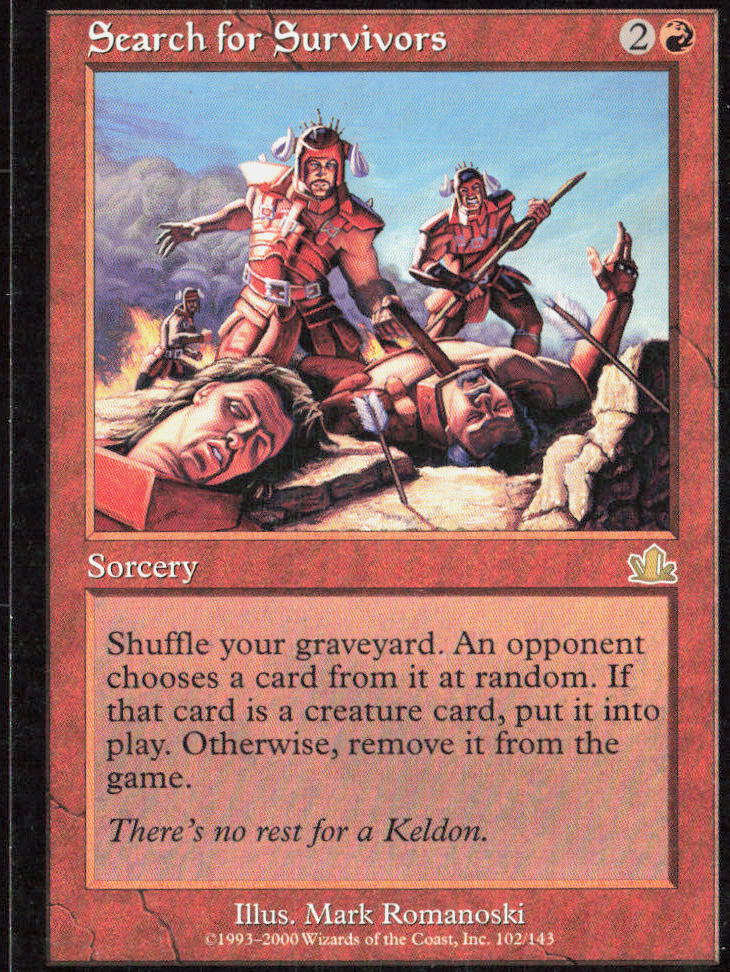 Search for Survivors 102 Prophecy Magic: The Gathering LP