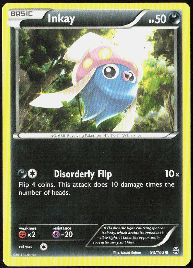 Inkay 93/162 XY - BREAKthrough Pokemon TCG LP